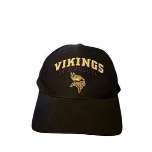 vintage MINNESOTA VIKINGS puma black snapback hat in great condition